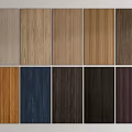 Versatile Wood Wall Panels With Various Grain Patterns And Color Options For Interior Design 3d model