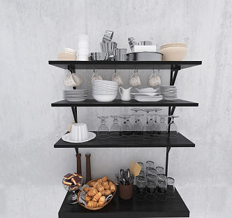 Modern Tableware Kitchenware 3d model