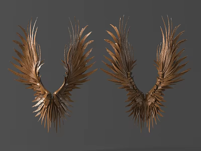 Demon Wings Modern Wings 3d model Demon Wings Modern Wings 3d model