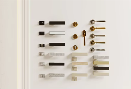 Modern Door Handle 3d model