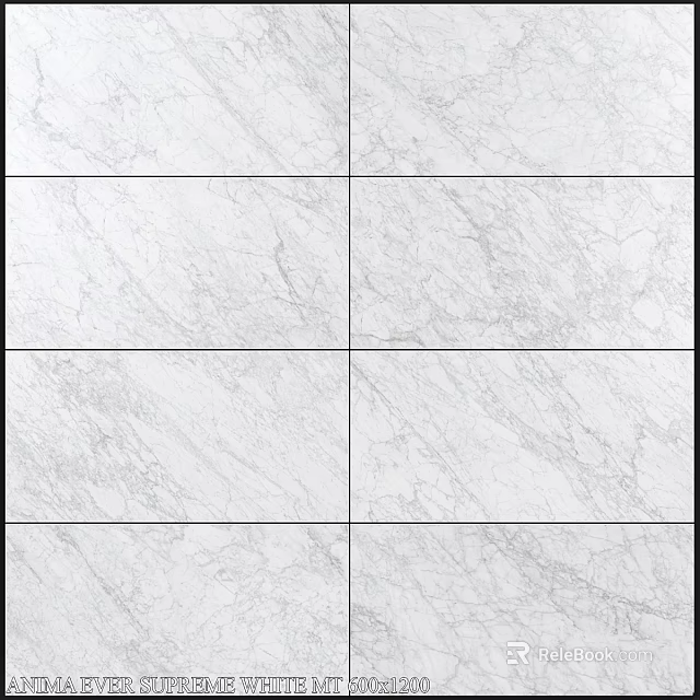 White Marble Tiles For Modern Wall And Floor Decoration With Natural Vein Patterns 3d model 