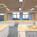 Modern Classroom Universal Classroom 3d model