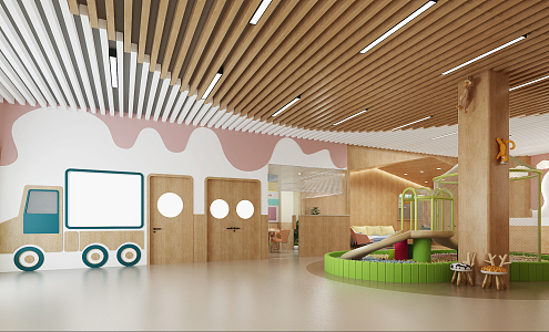 Modern Kindergarten Hall 3d model