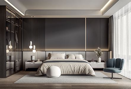 Modern Bedroom 3d model