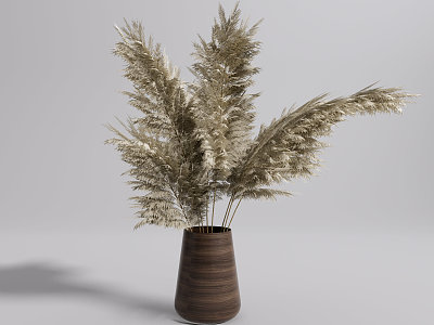 Modern vase plant floral ornaments model