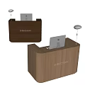Kartell Front Desk Minimal Front Desk Catering Front Desk 3d model