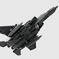 LEGO toy blocks fighter plane F15 3d model