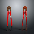 Red Handle Pliers Essential Hardware Tools With Comfortable Non Slip Grip And Durable Design 3d model