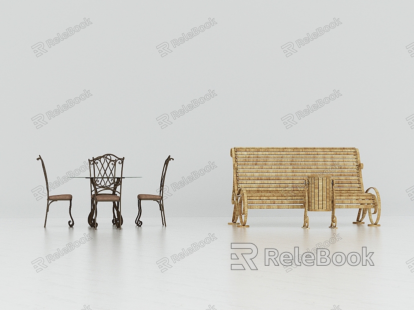 Jane European Outdoor Tables and Chairs Neoclassical Outdoor Leisure Bench Leisure Tables and Chairs model