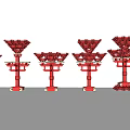 new chinese style column landscape column 3d model