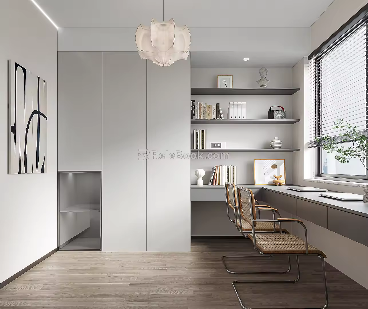 Modern study 3d model