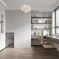 Modern study 3d model