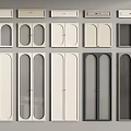 Modern Wine Cabinet Door Designs With Various Colors And Glass Panels