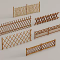 Wooden Railings With Various Woven And Cross Design Patterns Styles