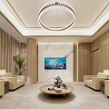 Modern Reception Room Reception Hall 3d model