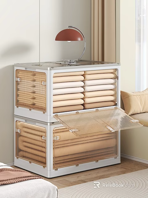 Modern Home Wardrobe With Transparent Cover And Layered Storage For Neat Clothing Organization 3d model 