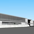 Modern Sales Office Architecture Exhibition Art Gallery Architecture 3d model