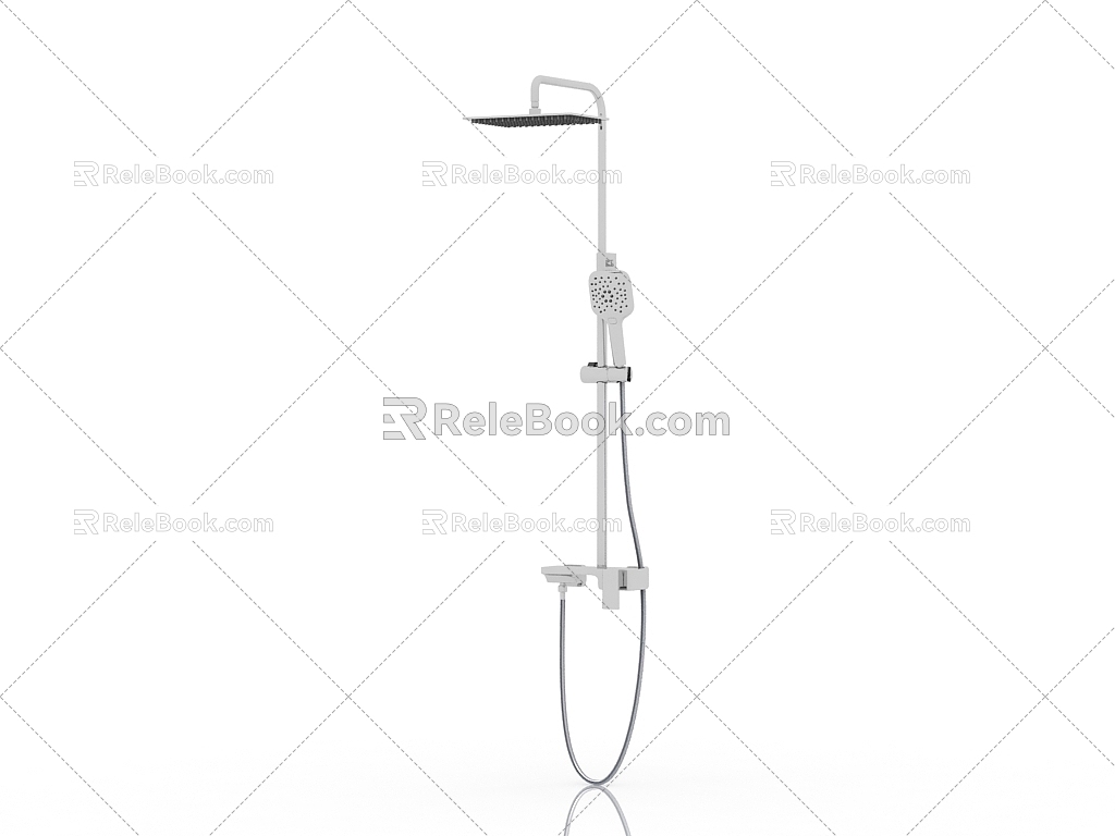 Modern Shower Shower Head 3d model