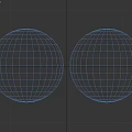 Spherical Mosaic Tile Assembly With Dark Green Geometric Pattern Texture