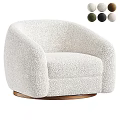 White Plush Sofa and Coffee Table Set With Wooden Base and Green Black Beige Options