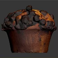 Freshly Baked Carrot Muffin Topped With Rich Chocolate Chunks And Moist Texture