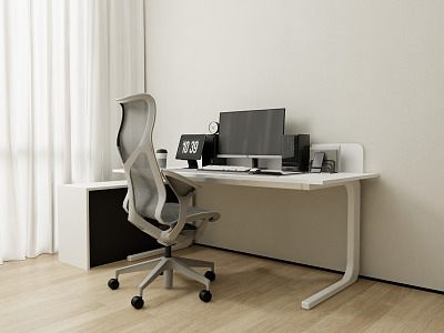 Modern Desk and Chair Desk and Chair Combination Office Desk and Chair Combination model