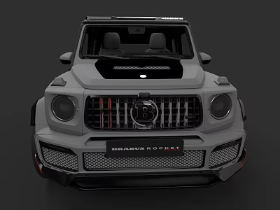 BRABUS ROCKET Car With Front Grille Round Headlights Roof Lights And Sporty Off Road Design 3d model