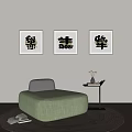 Modern single sofa 3d model