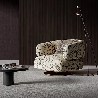 modern leisure chair 3d model