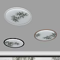 New Chinese Ceiling Lamp Bamboo Ceiling Lamp 3d model