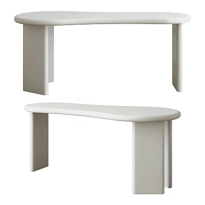 Modern Public Chair With Simple White Design For Urban Outdoor Spaces 3d model