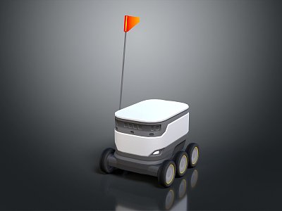 Modern Delivery Robot Express Robot Express Classification Robot Intelligent Delivery Robot 3d model