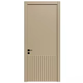 Elegant Modern Interior Doors With Various Colors And Vertical Stripe Design 3d model