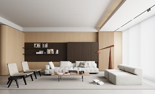 modern living room 3d model