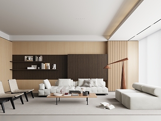 modern living room 3d model