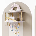 Kids Playroom With Teepee Tent Giraffe Puppy Toys Guitar And Rainbow Shelf Decor