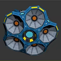 Modern Sci-Fi Items Sci-Fi Components High-Tech Components Sci-Fi Equipment 3d model