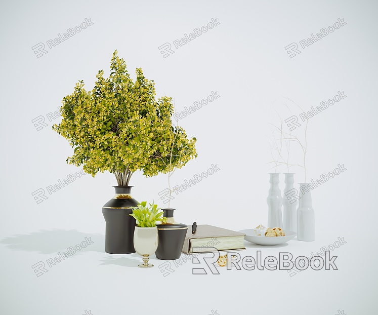 European-style vase plant jewelry ornaments combination model