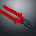 Red Handle Pliers Professional Hardware Tool With Ergonomic Grip For Repair Work 3d model