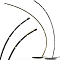 Modern Arc Floor Lamp With Sleek Metal Design And LED Lighting