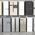 Various Styles of Refrigerators and Freezers in Multiple Colors for Home Use
