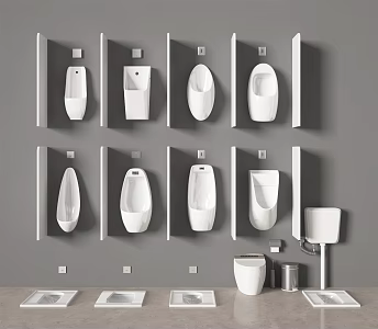 Modern urinal 3d model