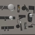 Different Styles Of Modern Wall Lamps With Black White And Round Long Designs