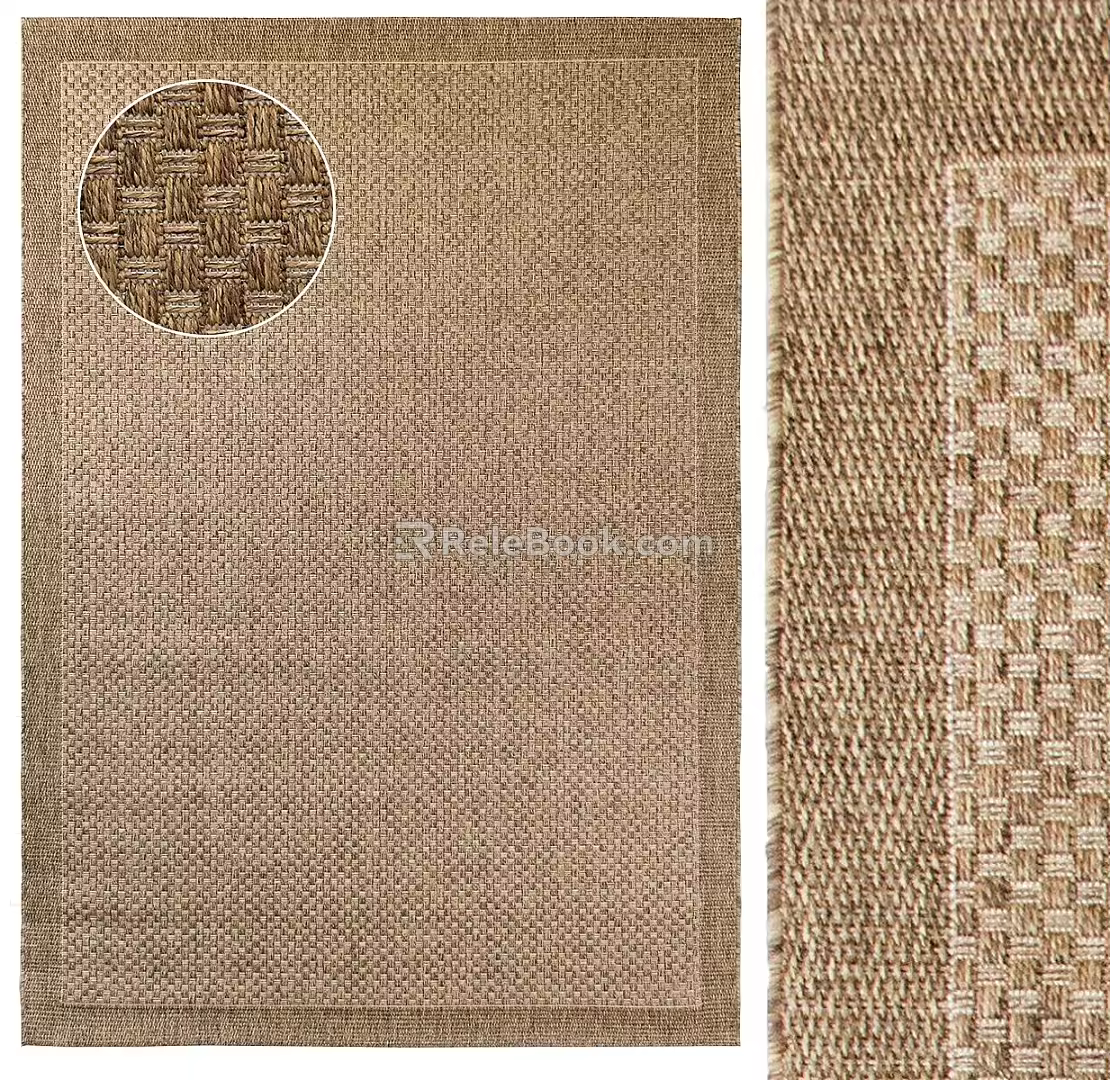 Alton Silly Wind Woven Carpet Woven Carpet Rectangular Carpet 3d model
