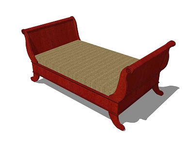 Jane Europe sofa stool bed end stool furniture 3d model