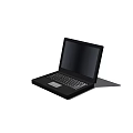 Black Portable Laptop With Modern Screen And Full Size Keyboard