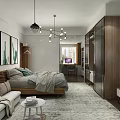 Nordic Apartment Single Apartment 3d model