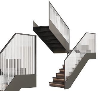 Modern Stairs 3d model