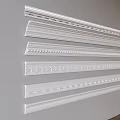 Various Decorative Gypsum Cornice Styles with Intricate Patterns for Interior Design