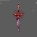 Elaborate Fantasy Sword With Sharp Blade Decorative Hilt Metallic Finish And Ornate Guard
